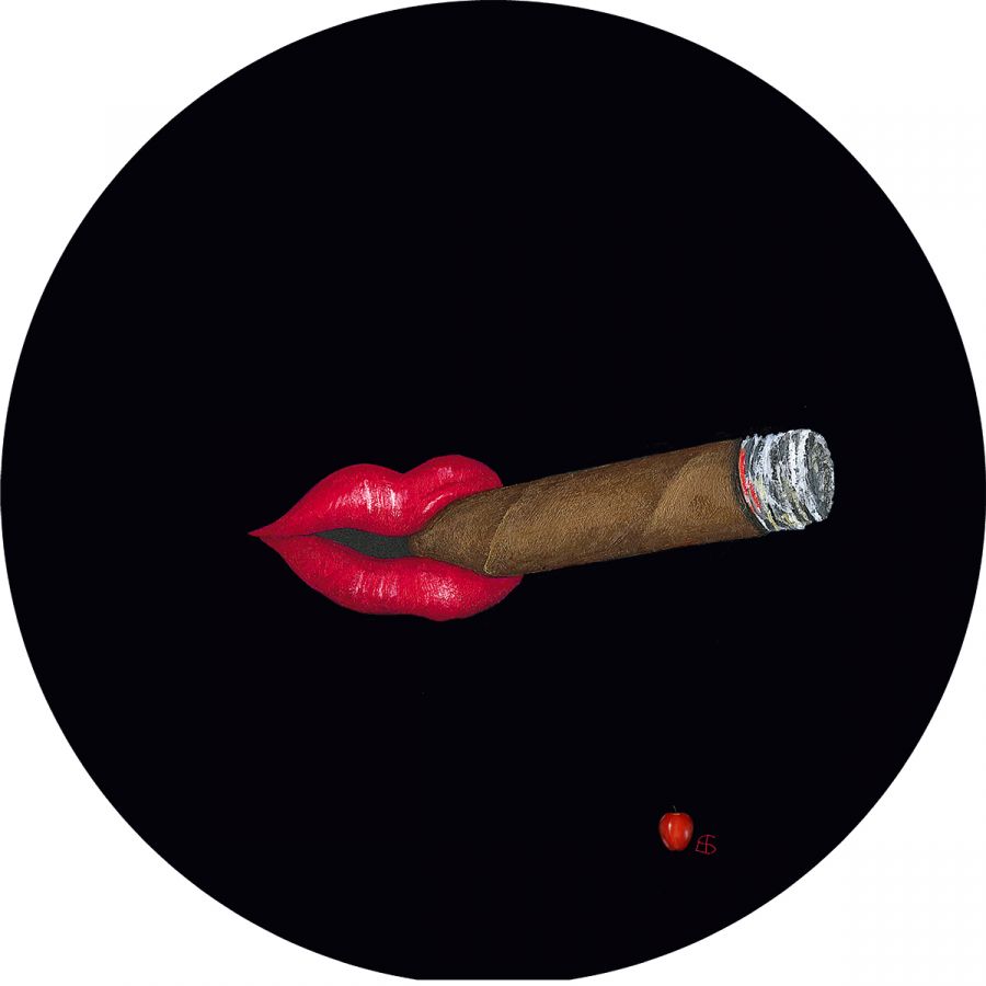 Cigar & Lips Trivet