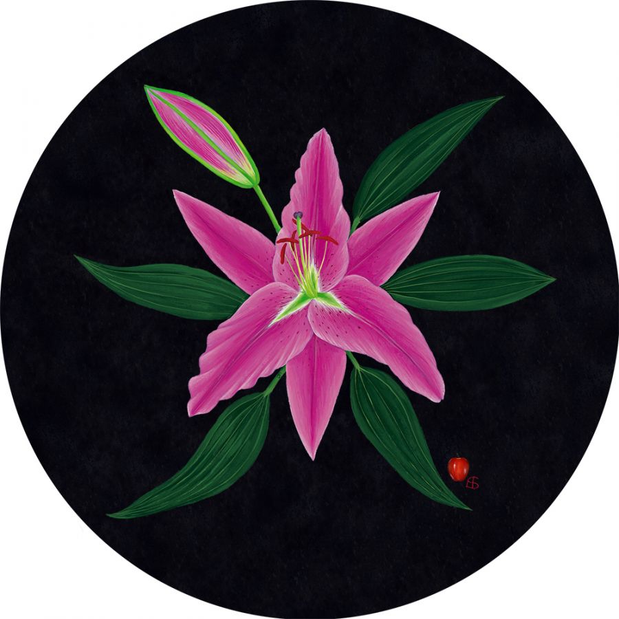 Pink Lily - Round Coasters